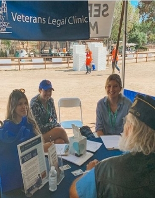 Students from the Veterans Clinic